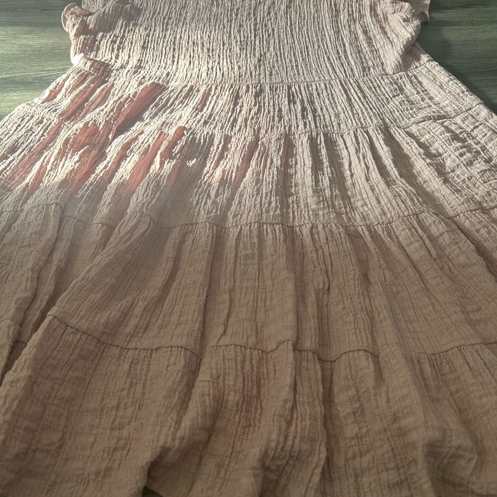 Pink Ruffled Dress / tunic top - Picture 3 of 4